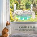 HiPetpy 2-Pack Large Cat Window Perch, Cordless Foldable Cat Hammock