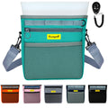 Raisingwell Dog Treat Pouch with Magnetic Closure 4-Cup Silicone Bag Fanny Pack Holder with Clicker 4 Ways to Wear Front Pocket Fits All Phones Ideal for Leash, Pet Walking and Training（Green）