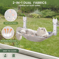 HiPetpy 2-Pack Large Cat Window Perch, Cordless Foldable Cat Hammock