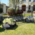 Catio Outdoor Cat Enclosure Cat Tent with 2 Doors, Waterproof & Portable, Mesh Wall, Connectable to Play Tunnels,Indoor/Outdoor Cats Enclosed Playpen for Patio Balcony Courtyard Camping-Green