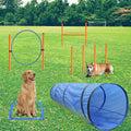 Dog Agility Training Equipment, Obstacle Agility Training Starter Kit for Doggie, Including Tunnel, 13 Weave Poles, Adju
