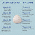 Vitamin B for Dogs, 200 Tablets, Vitamin B Complex Contains B12, B1, B2, B3, B5, B6, B7, B9 Supports Energy, Appetite, Digestive, Skin, Coat, Neurological Health, Suitable for Cats and Dogs(1 Bottle)