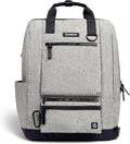Cleverpup Ultimate Dog Travel Bundle Large 7-piece Bistro Box & Porter Dog Gear Backpack in Heather Grey