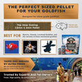 Ultra Fresh Sinking Goldfish Food, Color Enhancing, Balanced Diet, All Natural Ingredients, Clear Water Formula, Slow Si