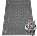 Motsamla Cat Litter Box Mat, 35" x 24" Large Kitty Litter Trapping Mat Keep Floor Clean, Litter Box Mat Scatter Control, Waterproof, Easy to Clean, Durable Large Size Litter Mats for Floor