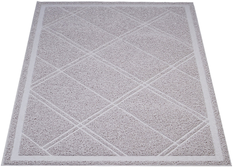 Amazon Basics Less-Mess Litter Trapping Cat Litter Box Mat, Soft on Kitty Paws, Waterproof, Scatter Control, 24