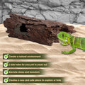 Lizard, Snake or Reptile Hide. XL Large 14" Hollow Log for Aquarium or Fish Tank. Bearded Dragon or Gecko Tank Accessori