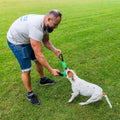 Bull Fit K9 Dog Bite Tug Toy with 2 Strong Handles - Made of Durable & Tear-Resistant French Linen - Perfect for Tug of 